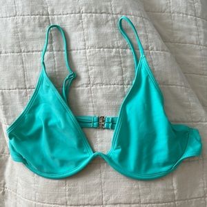 Teal Underwire Bikini Top